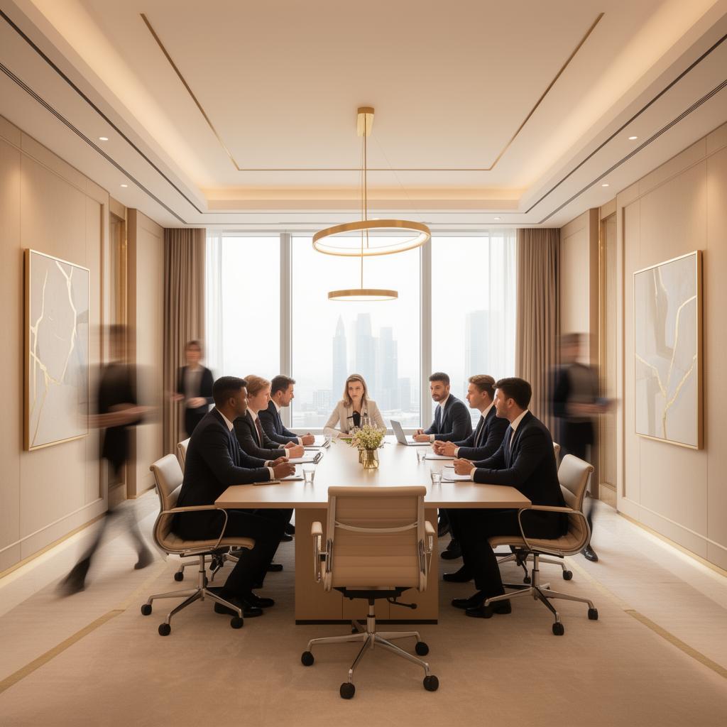 Equipe VSS Inteligência Condominial em reunião